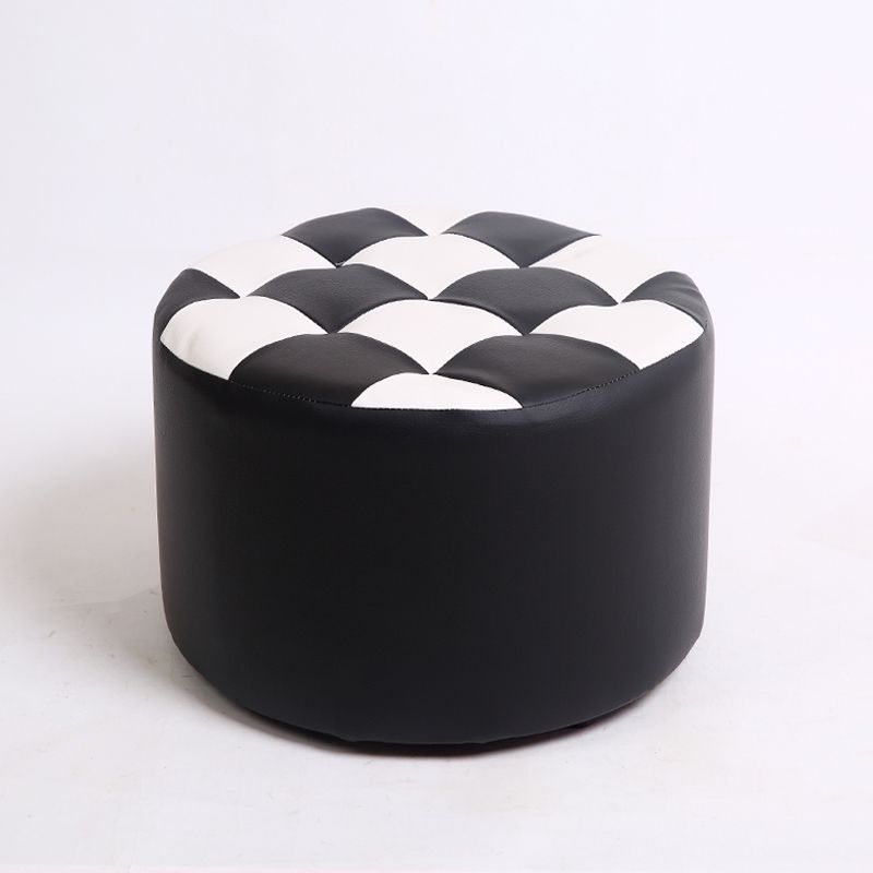 Modern Resistente alla macchia standard Round Control Modello in pelle POUF per salotto