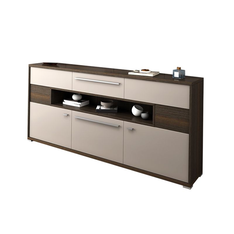 Moderna console TV multimediale Console porta TV in legno con 6 cassetti