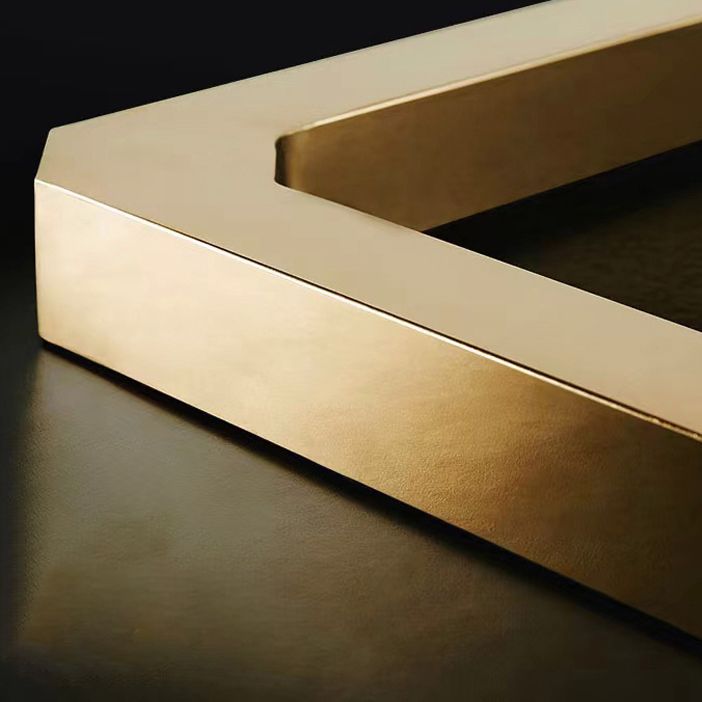 Mid-Century Modern Stone Top End Table Stainless Steel Frame Sofa Side Table Clearhalo 'Coffee & Accent Tables' 'End & Side Tables' 'end_side_table' 'end_side_tables' 'furn' 'furn_end_side_tables' 'Furniture' 'furniture_end_side_table' 'Living Room Furniture' 1200x1200_3b1be232-90c5-45ed-8e49-08af2357d497