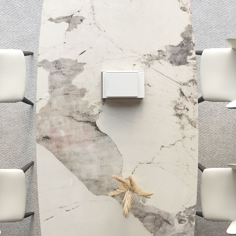 Minimalist Sintered Stone Dining Room Set with Rectangle Top and Black Base Kitchen Furniture Clearhalo 'Dining Room Sets' 'Dining Tables & Seating' 'dining_room_set' 'Furniture' 'furniture_dining_room_set' 'Kitchen & Dining Furniture' 'kitchen&dining_furn' 'kitchen' 1200x1200_3b1d9465-72c6-49b7-a782-9e0c69373691