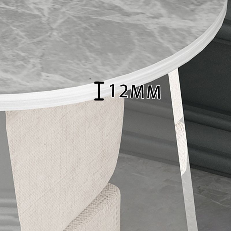 Gorgeous Style Sofa Side Accent Table Round Shape with Acrylic Base for Home
