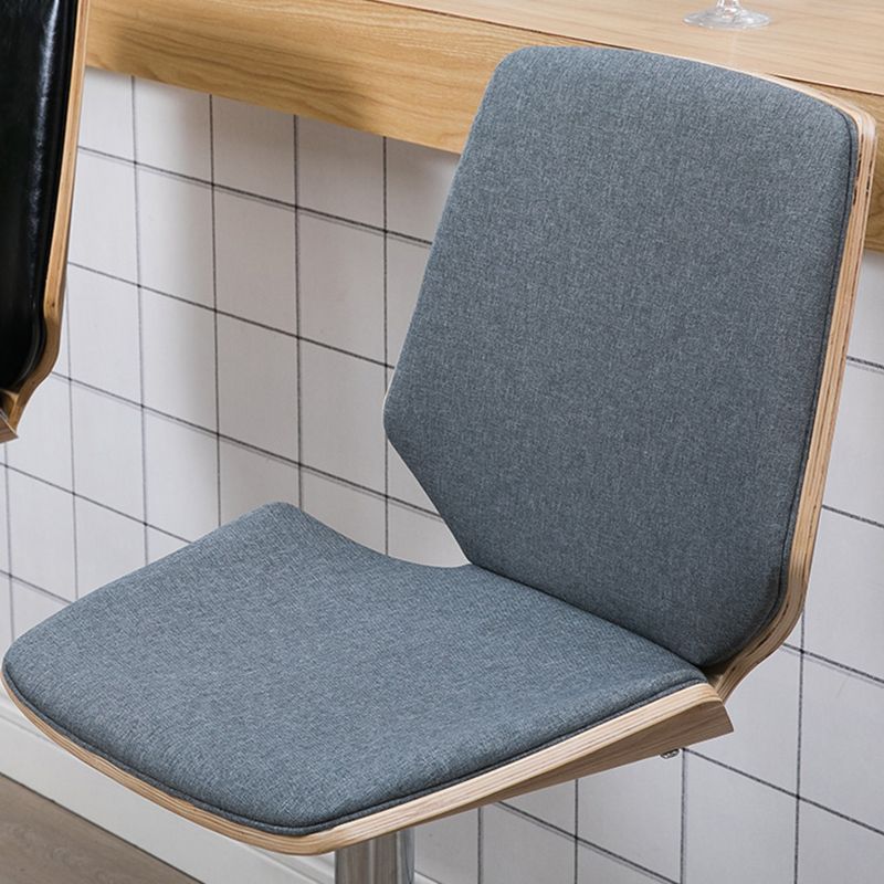 Contemporary Swivel Adjustable Height Bar Stool Indoor Bar Stool with Full Back Clearhalo 'Bar Furniture' 'Bar Stools' 'bar_stools' 'furn' 'furn_bar_stools' 'furniture_bar_stools' 'Kitchen & Dining Furniture' 'kitchen&dining_furn' 'kitchen' 'kitchen_furn' Furniture' 1200x1200_3b1eb6e4-93c1-46bc-afe1-0df13bba165c