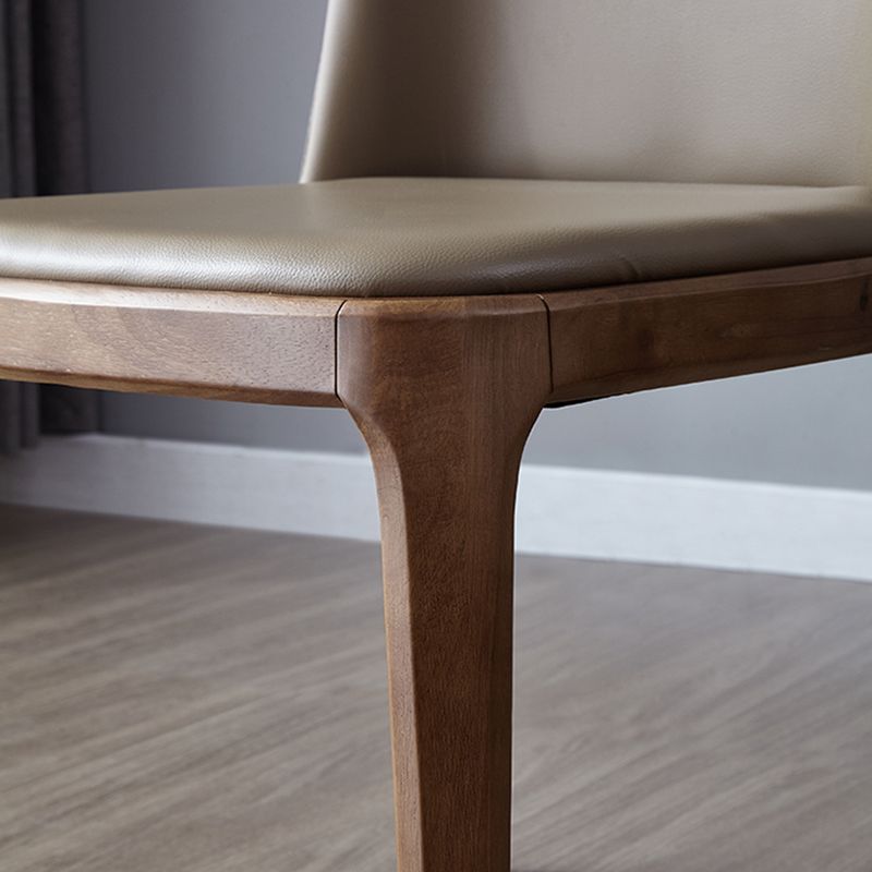 Modern Style wood Dining Chairs Solid Back Armless Chair for Kitchen Clearhalo ' kitchen&dining_furn' 'Dining Chairs' 'Dining Tables & Seating' 'dining_chair' 'furn' 'furn_dining_chair' 'Furniture' 'furniture_dining_chair' 'Kitchen & Dining Furniture' 'kitchen' 1200x1200_3b217237-00a8-412b-97c5-89a937723584