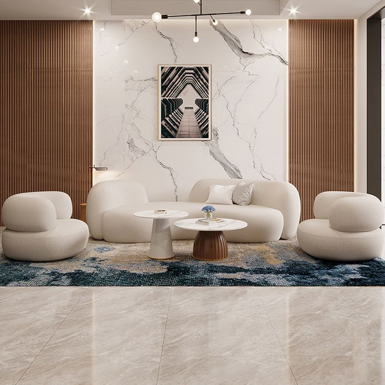 Tight Seat Modern Curved Loveseat Solid Color Stain Resistant Sofa Clearhalo 'furn' 'furn_sofas' 'Furniture' 'Living Room Furniture' 'Sofa' 'sofas' 1200x1200_3b22534a-939e-4ef3-b867-ab250c59e087