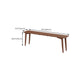 Bureau de bureau en bois massif contemporain 29.53 "Tall Parsons Base Writing Desk