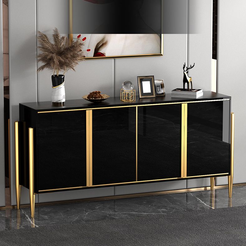 Glam Sideboard Stone Top con sideboard della porta per soggiorno