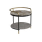 Contemporary with Shelf 3 Legs Round Double Tier Side End Table Clearhalo 'Coffee & Accent Tables' 'End & Side Tables' 'end_side_tables' 'furn' 'furn_end_side_tables' 'Furniture' 'Living Room Furniture' 1200x1200_3b25751d-1cd4-4dc6-b177-f174b8dc59f4
