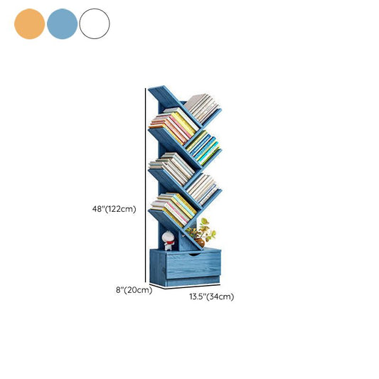 Open terug verticale boekenplank Engineered Wood Bookcast voor studieruimte
