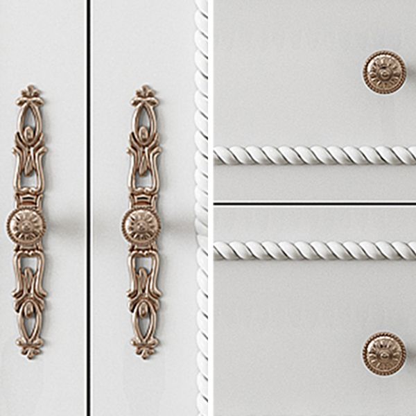 French Country White Wardrobe for Bedroom Manufactured Wood Cabinet with Drawers Clearhalo 'Armoires & Wardrobes' 'armoires_wardrobes' 'Bedroom Furniture' 'furn' 'furn_armoires_wardrobes' 'Furniture' 1200x1200_3b270293-8233-4a9d-af62-e4dfe0c0285b