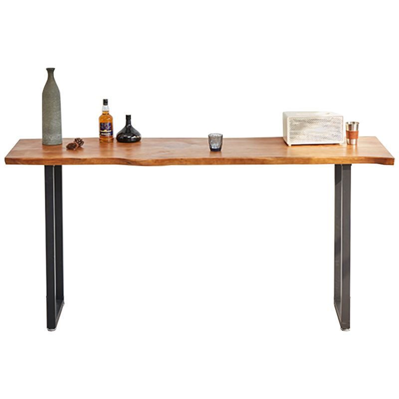 Rectangle Contemporary Solid Wood Bar Height Pub Table for Living Room Clearhalo 'Bar Furniture' 'Bar Tables' 'bar_tables' 'furn' 'furn_bar_tables' 'Furniture' 'Kitchen & Dining Furniture' 1200x1200_3b28a3b2-06a8-4259-bbfc-2d87677b5641