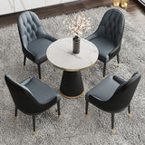 Modern Style Dining Table White Top Sintered Stone Table for Dining Room Clearhalo 'Dining Tables & Seating' 'Dining Tables' 'dining_table' 'furn' 'furn_dining_table' 'Furniture' 'Kitchen & Dining Furniture' 1200x1200_3b297a70-5ca0-4cb0-a5d2-15fa503a08ad