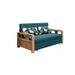 Linen Sleeper Sofa 31.49" Wide Scandinavian Sofa Bed with Upholstered