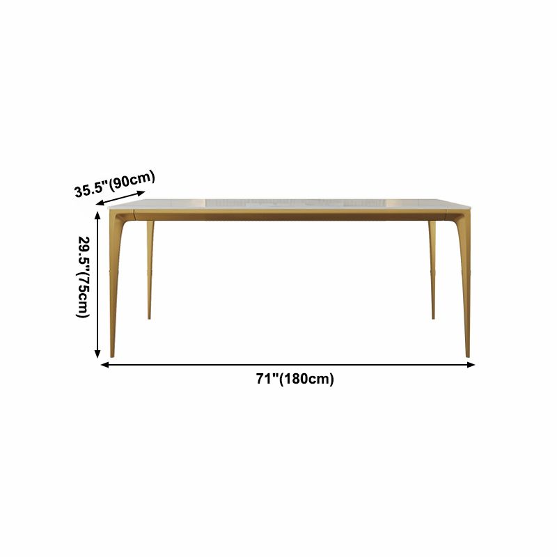 Sintered Stone Dining Table Luxury Style 4 Legs Base Rectangle Table for Dining Room Clearhalo ' dining_table' 'Dining Tables & Seating' 'Dining Tables' 'furn' 'furn_dining_table' 'Furniture' 'furniture_dining_table' 'Kitchen & Dining Furniture' 'kitchen&dining_furn' 'kitchen' 'kitchen_dining_table' 1200x1200_3b2cd1b2-0012-403f-92b8-f011fd32a6c6