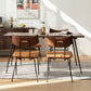 Juego de comedor industrial 1/5/6/7 PCS Mesa de comedor de madera maciza y sillas sin brazos