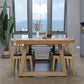Rectangle Pine Solid Wood Table Modern Dining Table in Nature with Double Pedestal Clearhalo ' dining_table' 'Dining Tables & Seating' 'Dining Tables' 'furn' 'furn_dining_table' 'Furniture' 'furniture_dining_table' 'Kitchen & Dining Furniture' 'kitchen&dining_furn' 'kitchen' 'kitchen_dining_table' 1200x1200_3b2dcda3-612a-4a02-bc12-111d40d88176