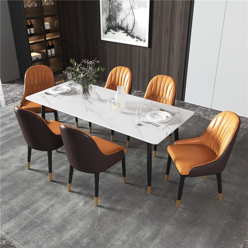Modern Metal Dining Room Set 1/2/5/7 Pieces Dining Furniture Set Clearhalo 'Dining Room Sets' 'Dining Tables & Seating' 'dining_room_set' 'furn' 'furn_dining_room_set' 'Furniture' 'furniture_dining_room_set' 'Kitchen & Dining Furniture' 'kitchen&dining_furn' 'kitchen' 1200x1200_3b2e8254-937d-4ddb-aa1d-8392efb859ba