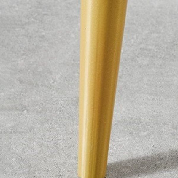 Taburete de respaldo de respaldo sin brazo de glamour taburete de barra de cocina de hierro con pedal y cojín