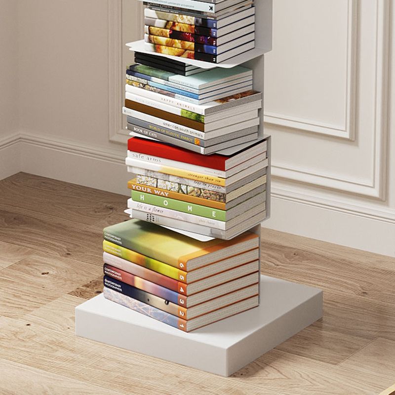 Contemporary Corner Bookcase Geometry Vertical Bookshelf for Living Room Clearhalo 'Bookcases' 'furn' 'furn_bookcases' 'Furniture' 'furniture_bookcases' 'Office Furniture' 1200x1200_3b314a26-9f7c-4a71-ae1e-ac9704a05a54