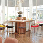 Contemporary Plastic Armless Bar Stool Low Back Bar Height Stool with Metal Frame