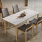 Rectangle Dining Table Solid Wood Base Dining Table for Kitchen Clearhalo 'Dining Tables & Seating' 'Dining Tables' 'dining_table' 'furn' 'furn_dining_table' 'Furniture' 'Kitchen & Dining Furniture' 1200x1200_3b3368b9-daec-47ed-95f1-3be1e6bc9b56