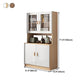 Glass Door Artificial Wood Sideboard Modern Server Cabinet with Storage for Dining Room Clearhalo 'buffet_sideboard' 'Buffets & Sideboards' 'furn' 'furn_buffet_sideboard' 'Furniture' 'Kitchen & Dining Furniture' 1200x1200_3b35a10d-d5d3-4f29-8c24-b59de0abf883