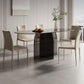 Modern Transparent Gray Glass Desktop Ellipse Dining Table for Dining Room Clearhalo 'Dining Tables & Seating' 'Dining Tables' 'dining_table' 'furn' 'furn_dining_table' 'Furniture' 'Kitchen & Dining Furniture' 1200x1200_3b39a24c-324c-4684-9d69-9859b31193f1