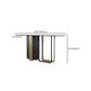 11" W Stone Contemporary Console Table Rectangle Console Sofa Table