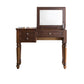 Tradizioni vanità tavolo da toeletta per trucco in legno massiccio con specchi