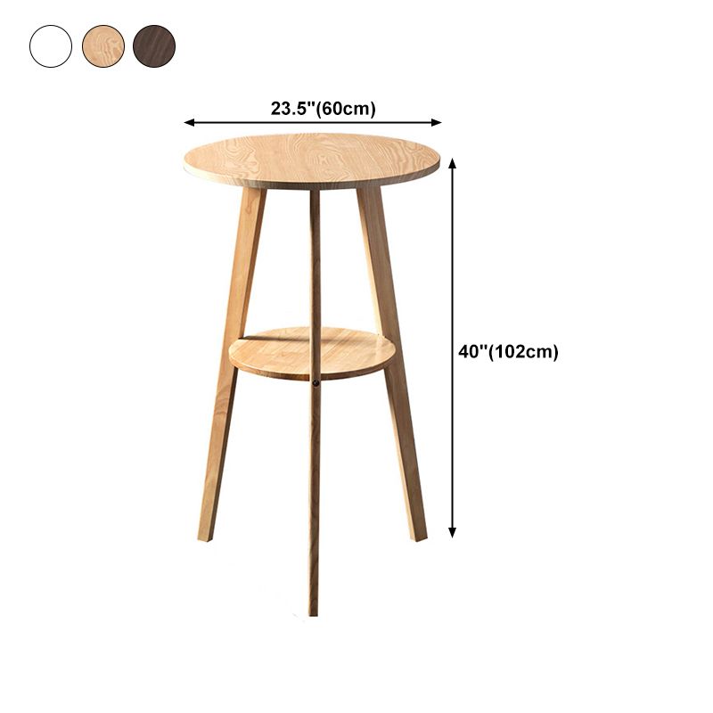 Contemporary Round Counter Table Wooden Counter Table for Restaurant Clearhalo 'Bar Furniture' 'Bar Tables' 'bar_tables' 'furn' 'furn_bar_tables' 'Furniture' 'furniture_bar_tables' 'Kitchen & Dining Furniture' 1200x1200_3b3a6ec6-cf73-4195-99fa-69c323e838cc