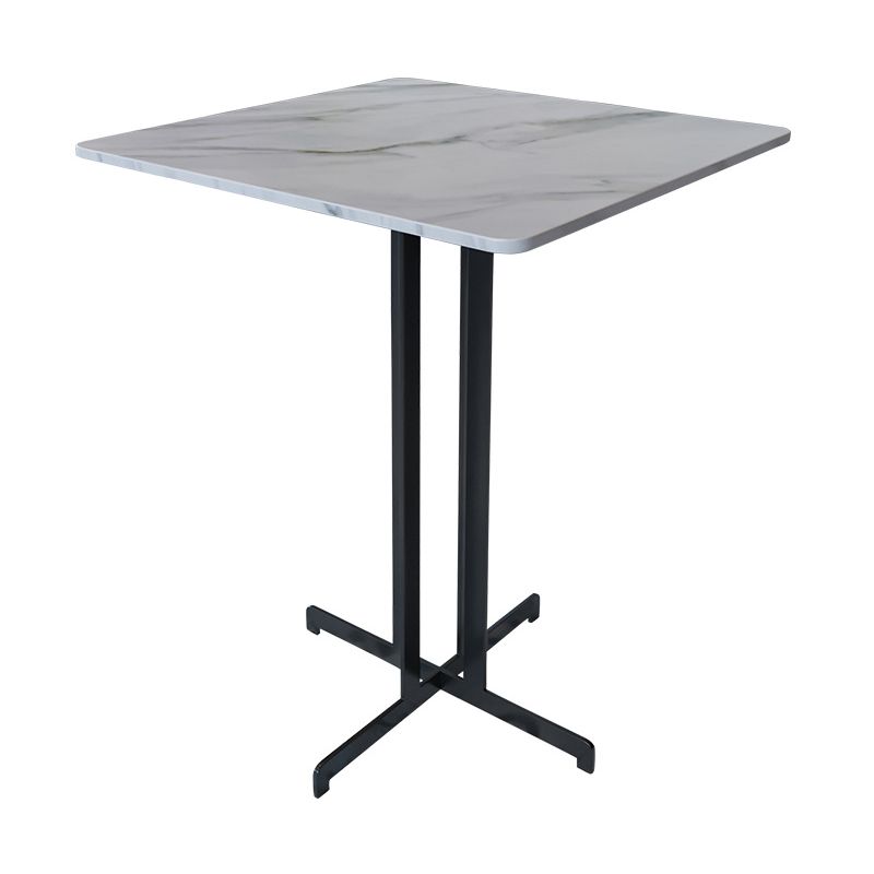 Industrial Style Dining Table White Sintered Stone Dining Table with Black Frame for Dinning Room Clearhalo ' dining_table' 'Dining Tables & Seating' 'Dining Tables' 'furn' 'furn_dining_table' 'Furniture' 'furniture_dining_table' 'Kitchen & Dining Furniture' 'kitchen&dining_furn' 'kitchen' 'kitchen_dining_table' 1200x1200_3b3ab062-8396-4503-a157-0519d244cf60