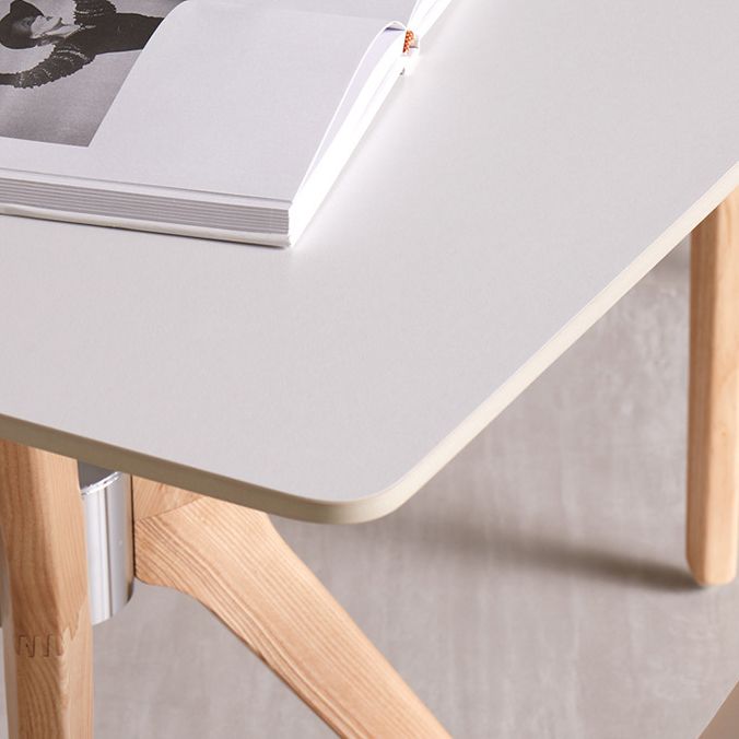 Set di dinette bianca con cornice in legno 1/2/5/7 PC set da pranzo in pietra moderno