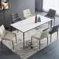Stone Modern Rectangle Dining Table Matte Finish 4 Legs Table for Kitchen Clearhalo ' dining_table' 'Dining Tables & Seating' 'Dining Tables' 'Furniture' 'furniture_dining_table' 'Kitchen & Dining Furniture' 'kitchen&dining_furn' 'kitchen' 'kitchen_dining_table' 1200x1200_3b3dbaac-449c-4a77-b07f-694e32ba0b3f