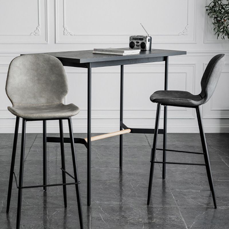 Contemporary Faux Leather Bar Stool 41.5" Indoor Barstool (Set of 2) Clearhalo 'Bar Furniture' 'Bar Stools' 'bar_stools' 'furn' 'furn_bar_stools' 'furniture_bar_stools' 'Kitchen & Dining Furniture' 'kitchen&dining_furn' 'kitchen' 'kitchen_furn' Furniture' 1200x1200_3b3e9f1c-dd10-4d15-85fc-199d5b722837