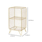 11" Wide Glam Shelf Bookcase Closed Back Gold Metal Bookcase Clearhalo 'Bookcases' 'furn' 'furn_bookcases' 'Furniture' 'Office Furniture' 1200x1200_3b43b3ef-6c63-4d71-b39f-0f4801091754
