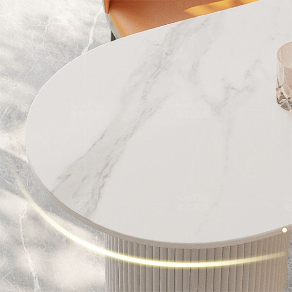 Contemporary Bar Wine Table Stone Bar Dining Table with Double Pedestal Clearhalo 'Bar Furniture' 'Bar Tables' 'bar_tables' 'furn' 'furn_bar_tables' 'Furniture' 'Kitchen & Dining Furniture' 1200x1200_3b463f54-7ffc-4501-8d45-0c63d14c7582