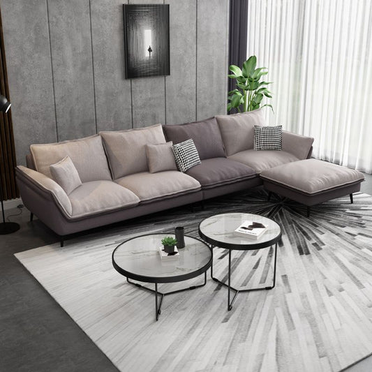 Flared Arm Sofa with 3 Pillows for Apartment and Bonus Room Clearhalo 'furn' 'furn_sofas' 'Furniture' 'furniture_sofas' 'kitchen' 'kitchen_sofas' 'Living Room Furniture' 'Sofa' 'sofas' 1200x1200_3b483f3d-e8a2-45b9-b580-e7dbafa7016b
