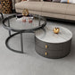 Modern Coffee Cocktail Table Round Nesting Coffee Table Set with Drawer Clearhalo 'Coffee & Accent Tables' 'Coffee Tables' 'coffee_tables' 'furn' 'furn_coffee_tables' 'Furniture' 'Living Room Furniture' 1200x1200_3b48cdf0-2b75-401b-a07a-9d4c7050936d