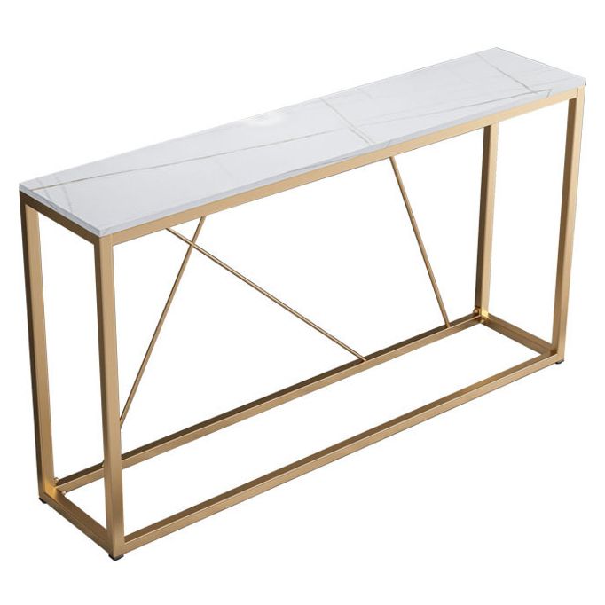 Hedendaagse rechthoekige console -accenttabel Antieke afwerking Console Sofa -tabel