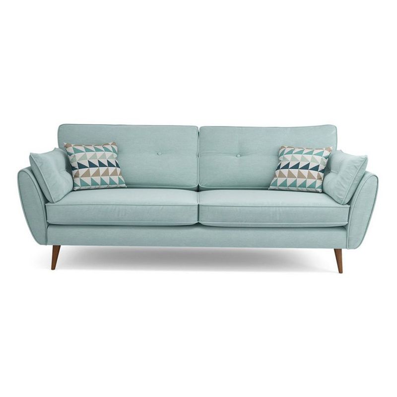 Tufted Flared Arm Sofa 3-Seater 34.64" H Linen Cushions Sofa Clearhalo 'furn' 'furn_sofas' 'Furniture' 'furniture_sofas' 'kitchen' 'kitchen_sofas' 'Living Room Furniture' 'Sofa' 'sofas' 1200x1200_3b5074a6-63e8-4fe1-adaa-f3cc11e6e133