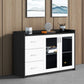 Modern White Engineered Wood Filing Cabinet for Home and Office