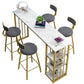 Rectangle Bar Dining Table Stone Contemporary Bar Table with Sled Base Clearhalo 'Bar Furniture' 'Bar Tables' 'bar_tables' 'furn' 'furn_bar_tables' 'Furniture' 'furniture_bar_tables' 'Kitchen & Dining Furniture' 1200x1200_3b51d6fc-1700-4f1f-831d-73220815a0dc