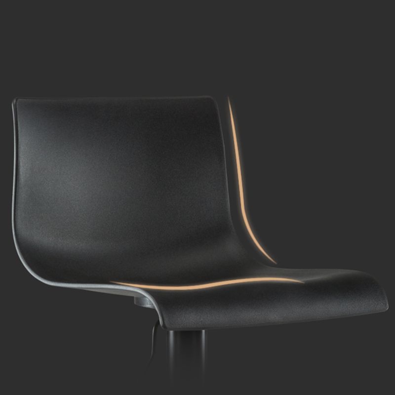 Contemporary Swivel Adjustable Bar Stool Indoor Bar Stool with Low Back Clearhalo 'Bar Furniture' 'Bar Stools' 'bar_stools' 'furn' 'furn_bar_stools' 'furniture_bar_stools' 'Kitchen & Dining Furniture' 'kitchen&dining_furn' 'kitchen' 'kitchen_furn' Furniture' 1200x1200_3b522427-2ecc-4b64-8733-0c450c784ce6