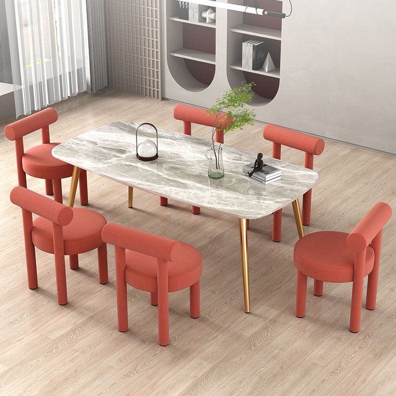 Minimalist Style Fabric Dining Chairs for Home Open Back Side Chair Clearhalo 'Dining Chairs' 'Dining Tables & Seating' 'dining_chair' 'furn' 'furn_dining_chair' 'Furniture' 'furniture_dining_chair' 'Kitchen & Dining Furniture' 1200x1200_3b5323d9-7552-40fc-8ad6-d8d9c04bf60d