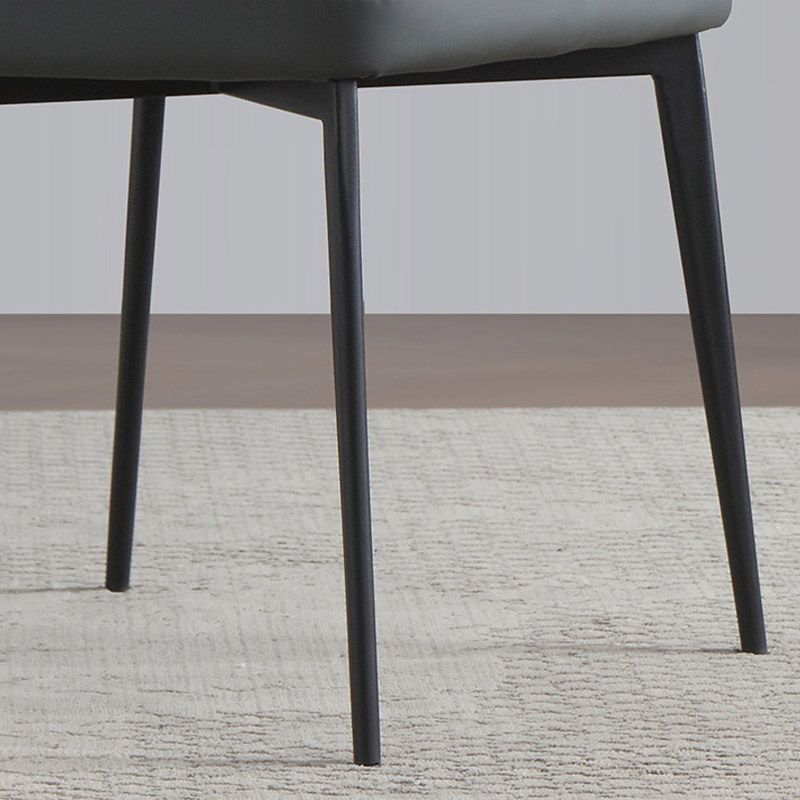 Sedia a braccio contemporanea sedia sala da pranzo in metallo solido per interno