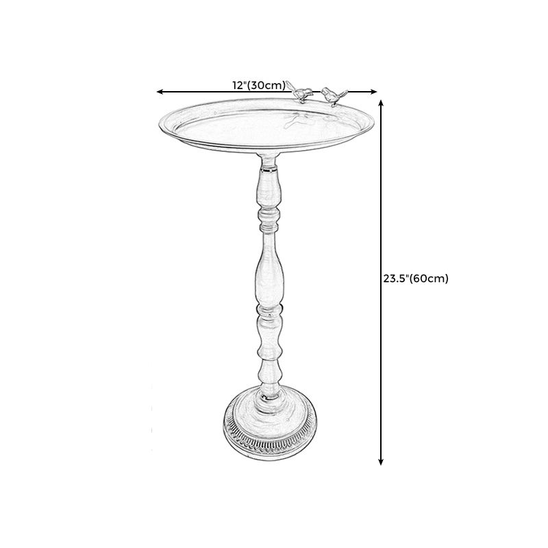 Tavolo laterale superiore del vassoio mentale rotondo tavolo da estremità angosciata