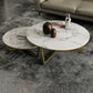 Contemporary Frame Coffee Table Round Slate Top Cocktail Table Clearhalo 'Coffee & Accent Tables' 'Coffee Tables' 'coffee_tables' 'furn' 'furn_coffee_tables' 'Furniture' 'Living Room Furniture' 1200x1200_3b557533-3bcf-4a8e-a349-7b2e44d36bef