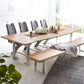 Pine Wood Home Dining Table Industrial Rectangle Kitchen Table
