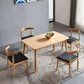 1/2/5 Pcs Oak Wood Modern Dining Set with Rectangle Table Dinette Set Clearhalo 'Dining Room Sets' 'Dining Tables & Seating' 'dining_room_set' 'furn' 'furn_dining_room_set' 'Furniture' 'furniture_dining_room_set' 'Kitchen & Dining Furniture' 'kitchen&dining_furn' 'kitchen' 1200x1200_3b5852e0-1715-4bab-ad55-60c1dc7ce1e6