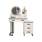 White Mirrored Vanity Bedroom Make-up Vanity Table Set with 5 Drawers Clearhalo 'Bedroom Furniture' 'furn' 'furn_makeup_vanities' 'Furniture' 'Makeup Vanities' 'makeup_vanities' 1200x1200_3b5df272-3dd3-4cdd-8665-2a8be0ceea0c