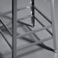 1/2/3 Pieces Industrial Pub Table Set Silver and Brown Bar Table and Stools